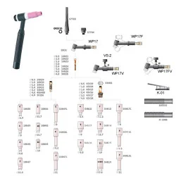 Pistola TIG modelo WP17 / 17V / 17FV 150 Amperes