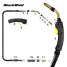 Pistola Mig Blackweld Modelo Bernard 400 Amp (4,5 MTS)
