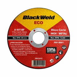 Disco Corte Inox/Metal 4.5´x1.0-Blackweld (ECO-BW-20115-10)