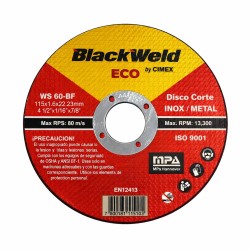 Disco Corte Inox/Metal 4.5´x1.6- ECO Blackweld (ECO-BW-20115-16)