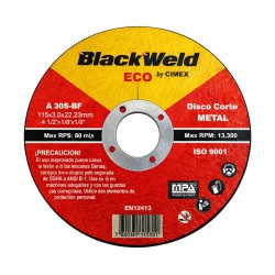 Disco Corte Metal 4.5´x 3.0-Blackweld (ECO-BW-25115-30)