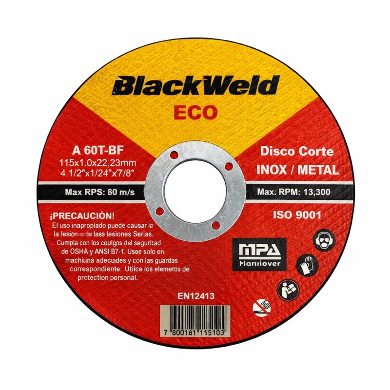 Disco Corte Inox/Metal 7x3.0- ECO Blackweld (ECO-BW-25180-30)