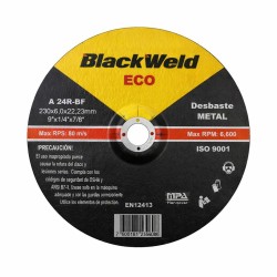 DISCO DESBASTE  METAL 9X 6,0 - BLACKWELD (BW-35230-60)