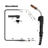 Pistola Mig Blackweld modelo Tregaskiss 400 / 400Amp (4.5 MTS)