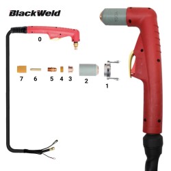 Pistola Plasma Manual T/ Cebora 150 Conecc. 1/4 (6MTS)(CB150-6)