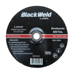 DISCO DESBASTE  METAL 9X 6,0 - BLACKWELD (BW-35230-60)