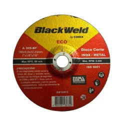 Disco Corte Inox/Metal 7x3.0- ECO Blackweld (ECO-BW-25180-30)